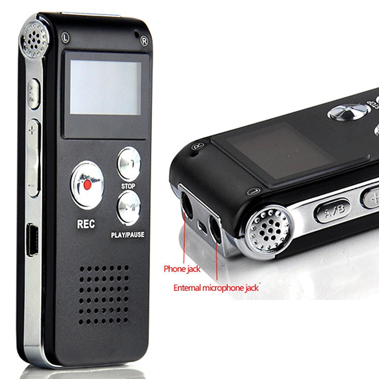Digital Voice Recorder with MP3 Player - 8GB