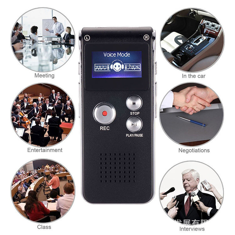 Digital Voice Recorder with MP3 Player - 8GB
