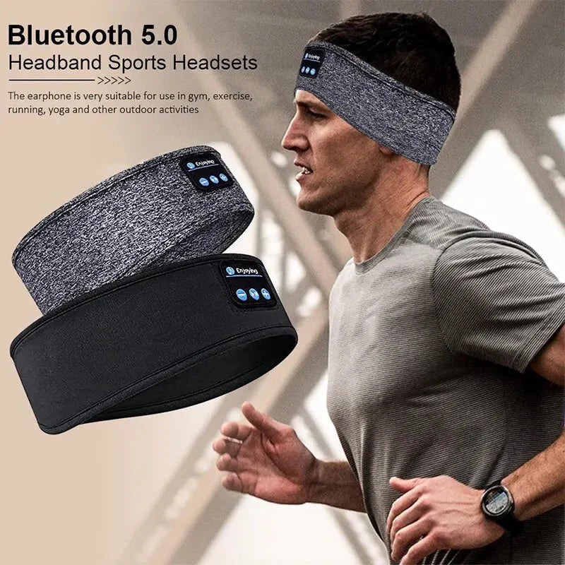 Bluetooth 5.0 sleep and sports headband with wireless speakers