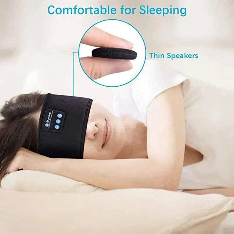 Bluetooth sleep headband with built-in thin speakers