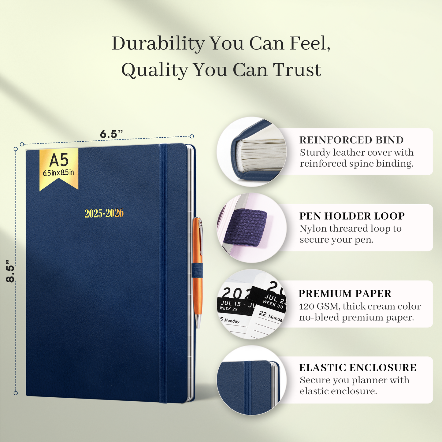 Leather Planner 2025-2026 - Healthcare Scheduling & Clinical Documentation