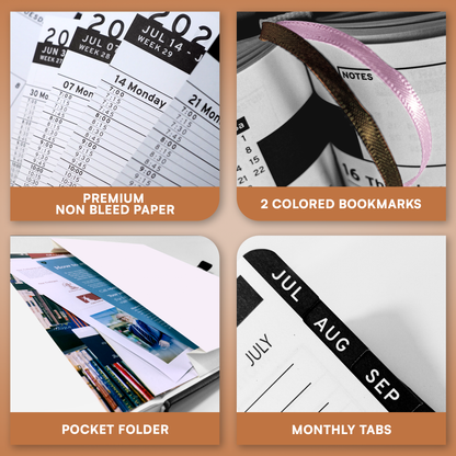 Medical Professional Leather Planner 2025-2026 - Healthcare Scheduling & Clinical Documentation