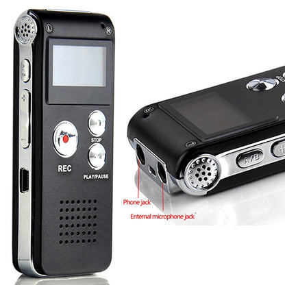 Digital Voice Recorder with MP3 Player - 8GB