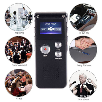 Digital Voice Recorder with MP3 Player - 8GB