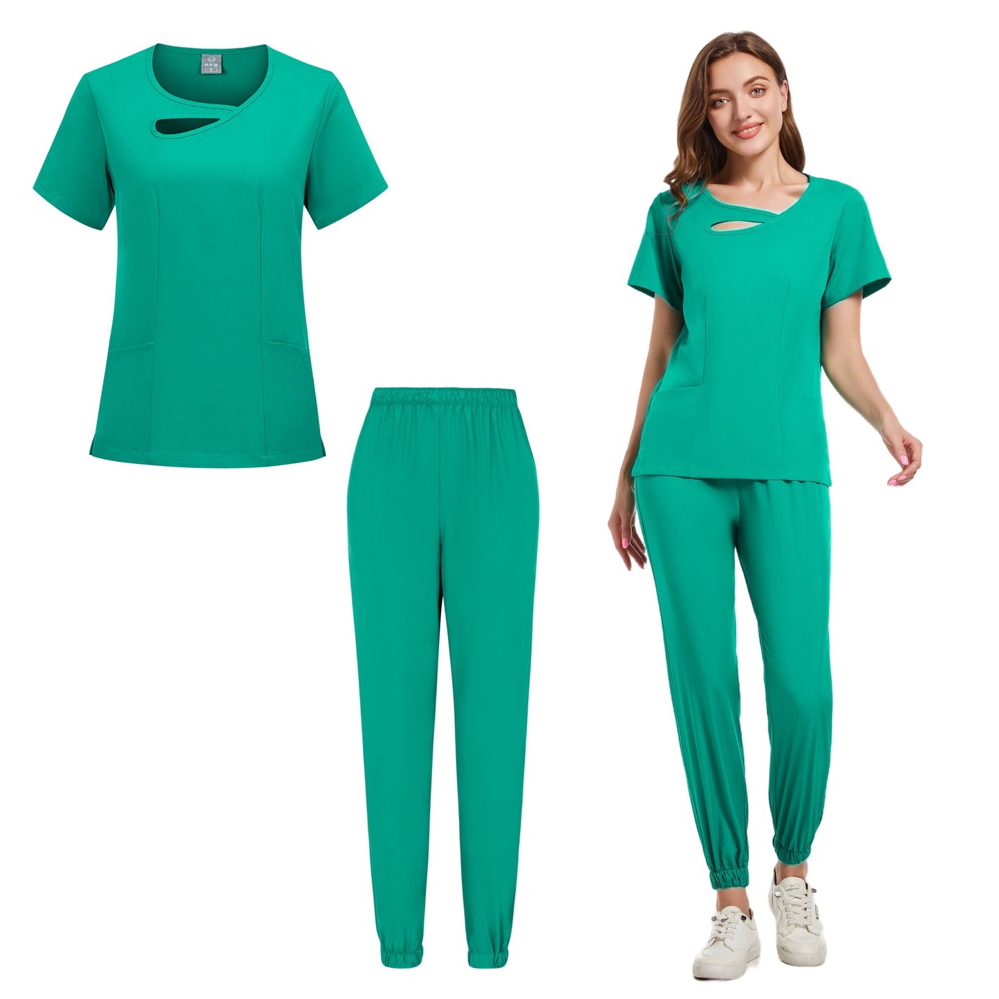 Purple Medical Scrubs Set
