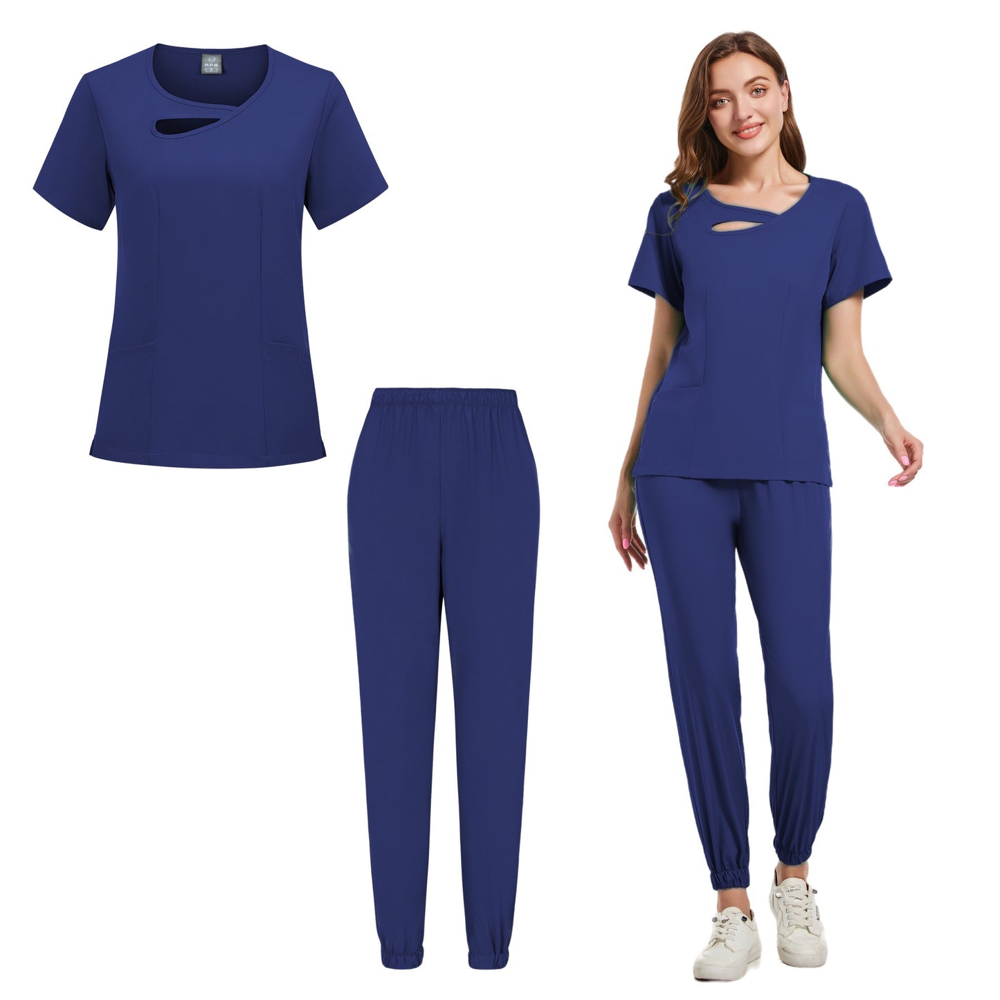 Purple Medical Scrubs Set