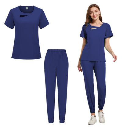 Purple Medical Scrubs Set