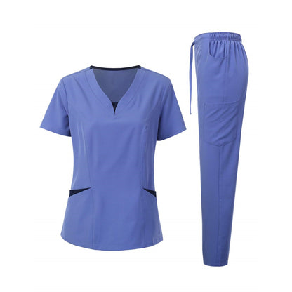 Women's Medical Scrubs Set - Comfortable Nurse Uniform