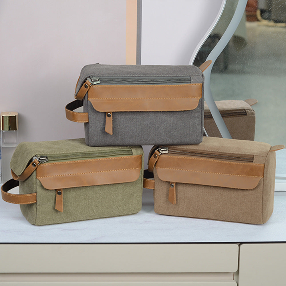Canvas Travel Toiletry Bag