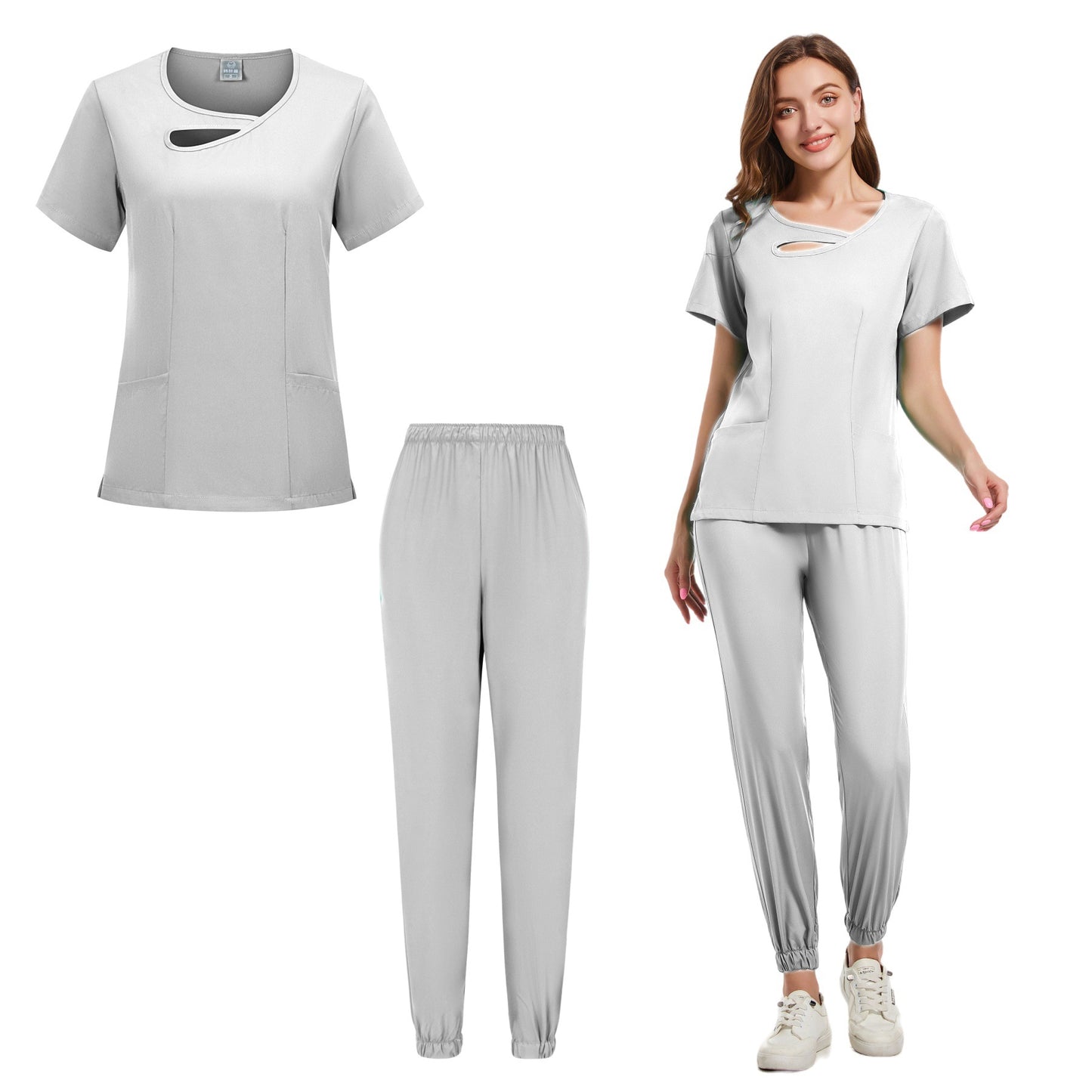 Purple Medical Scrubs Set