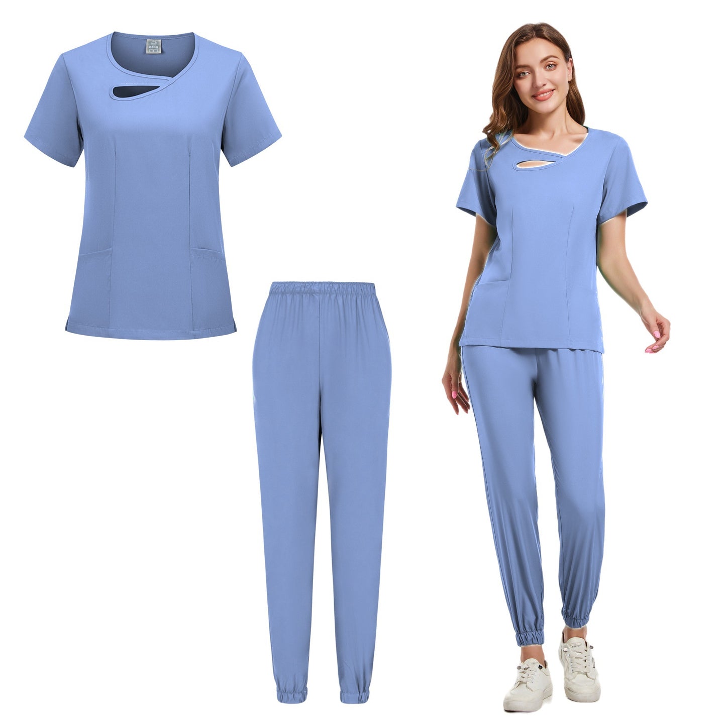 Purple Medical Scrubs Set