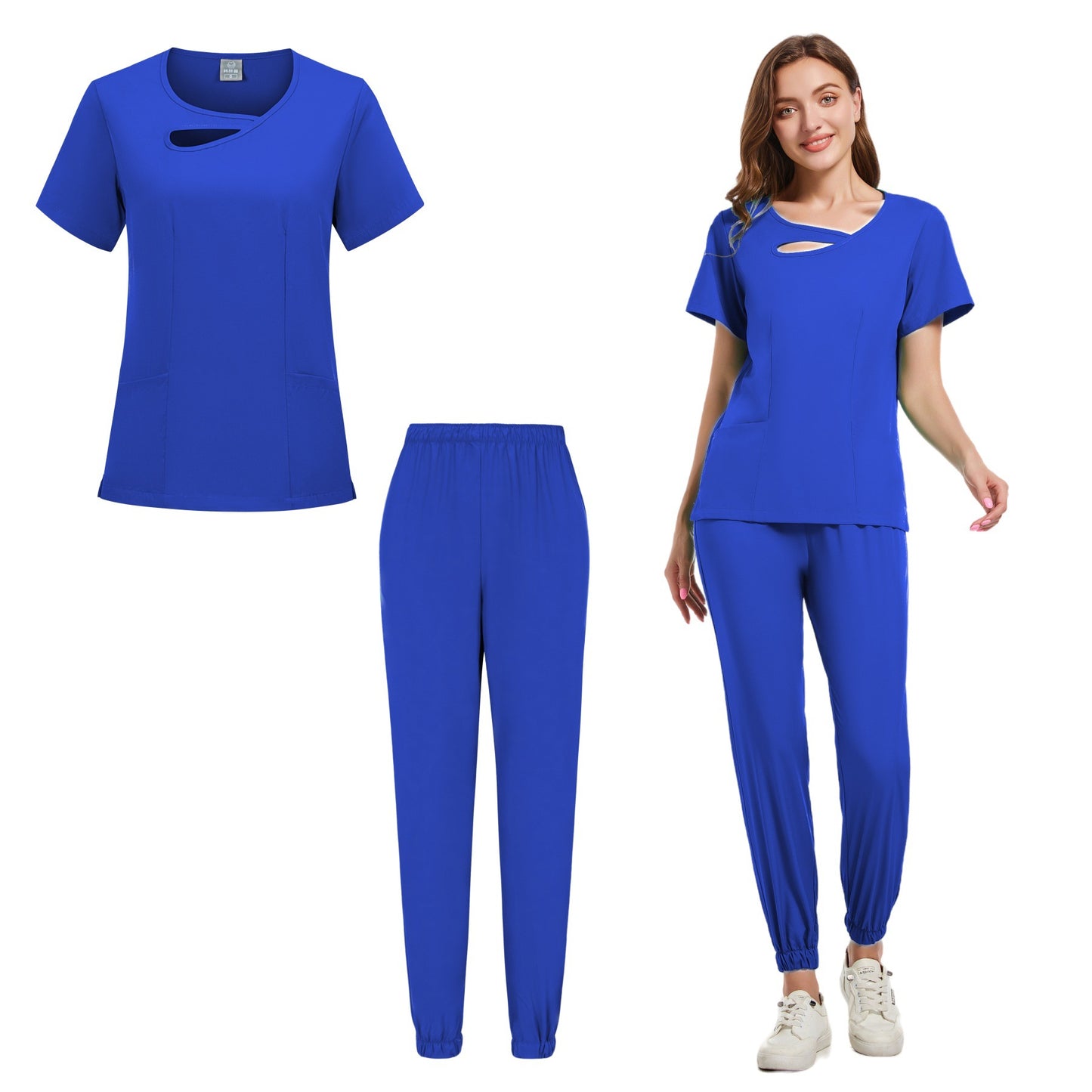 Purple Medical Scrubs Set