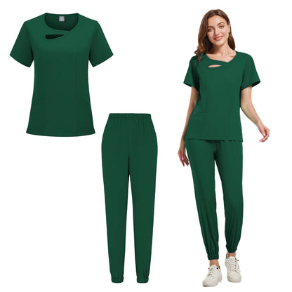 Purple Medical Scrubs Set