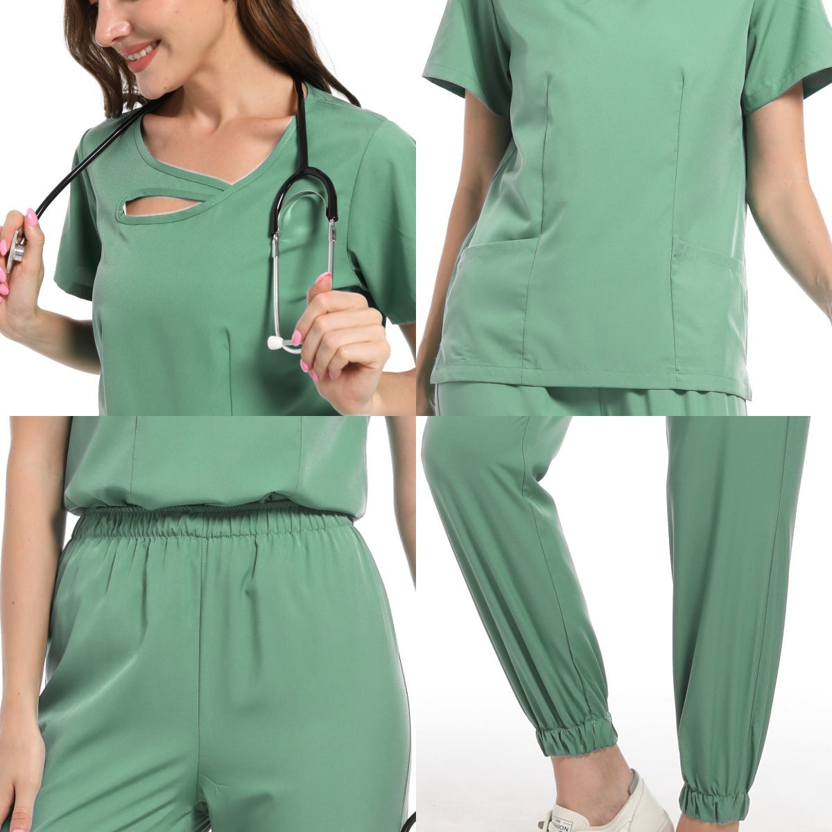 Purple Medical Scrubs Set
