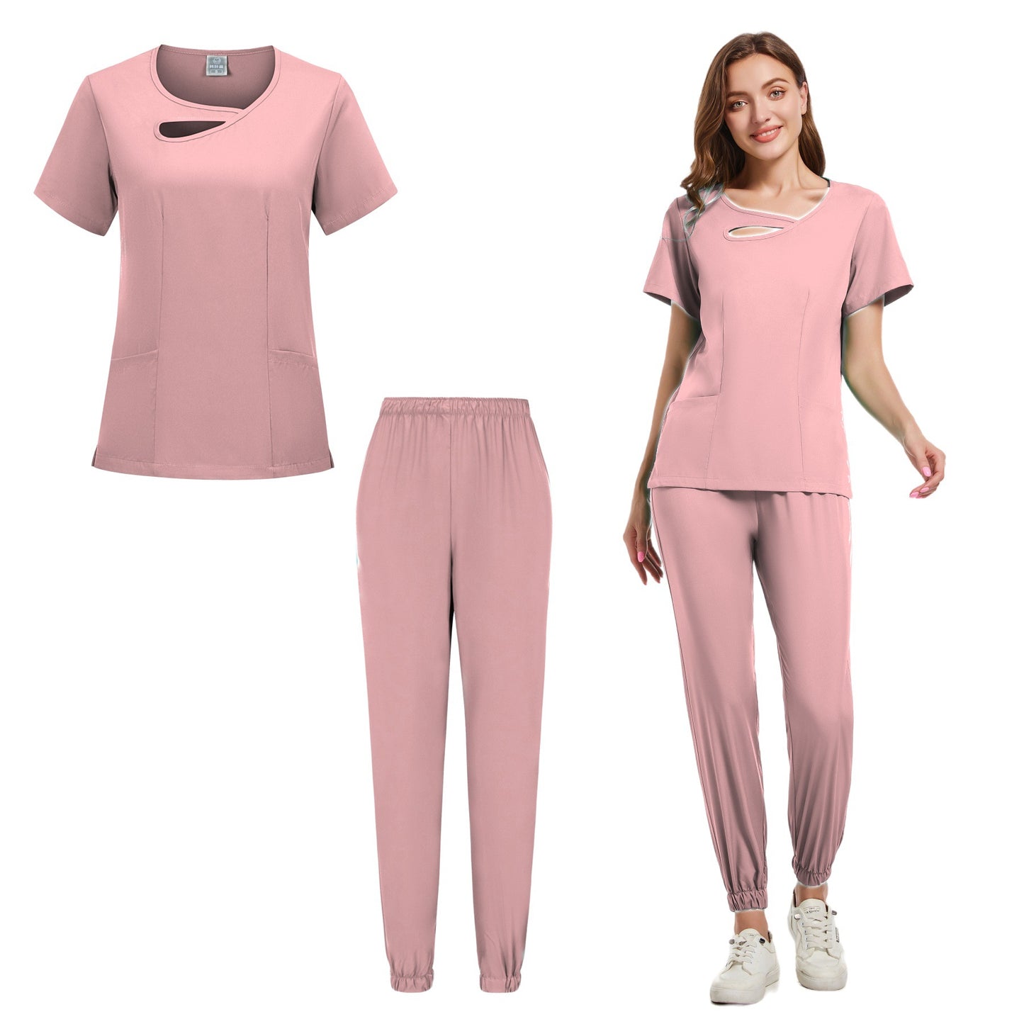 Purple Medical Scrubs Set