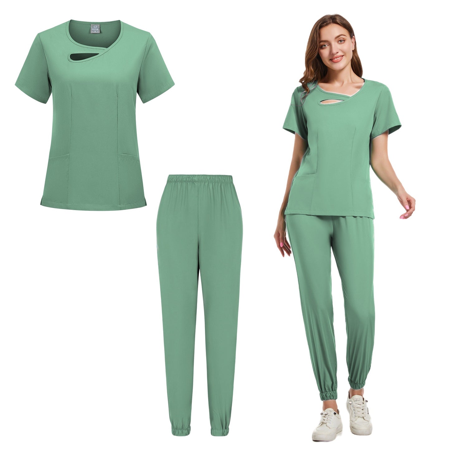 Purple Medical Scrubs Set
