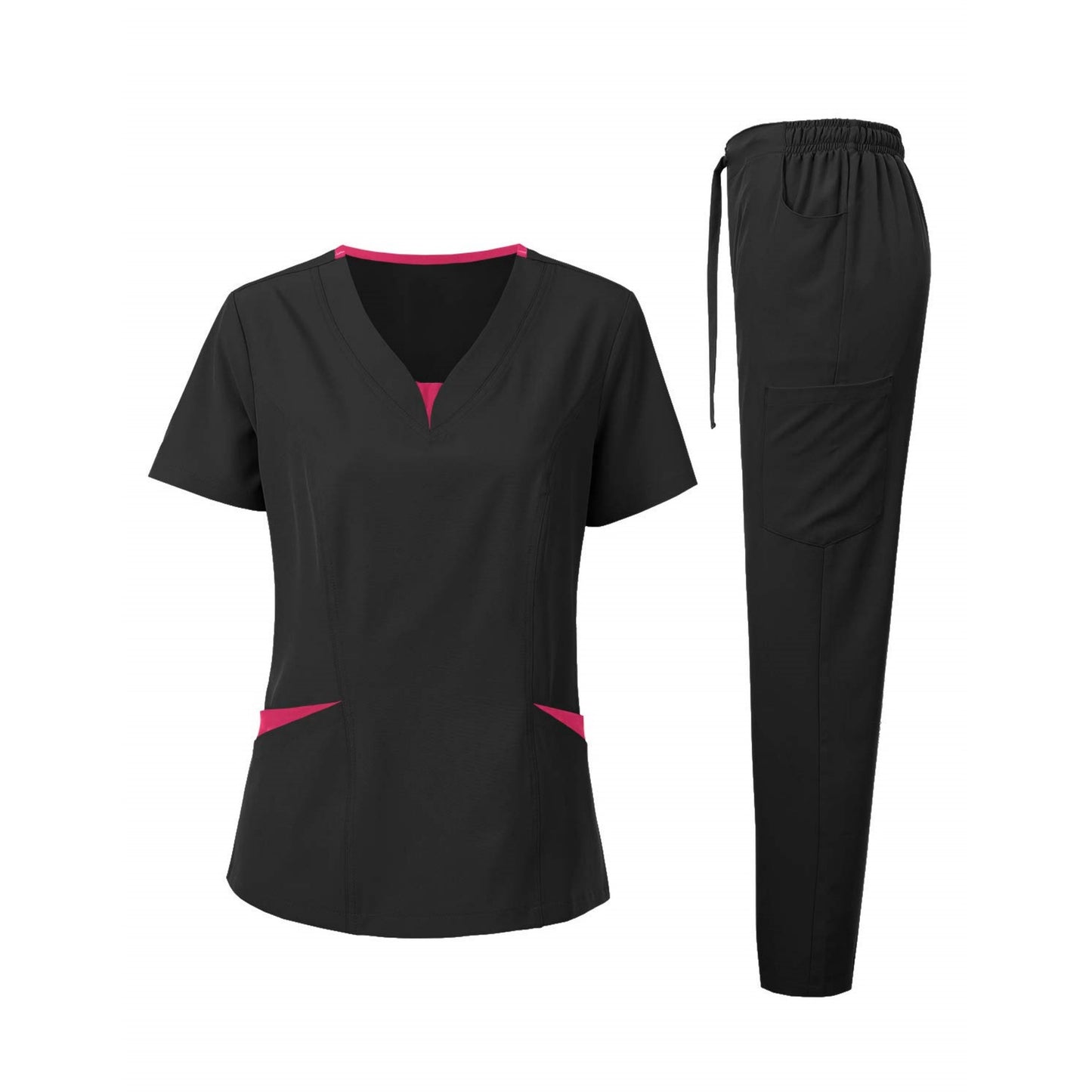 Women's Medical Scrubs Set - Comfortable Nurse Uniform
