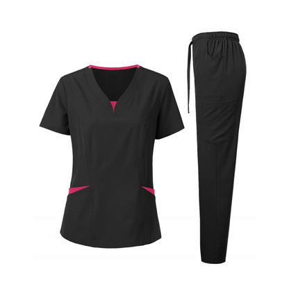 Women's Medical Scrubs Set - Comfortable Nurse Uniform