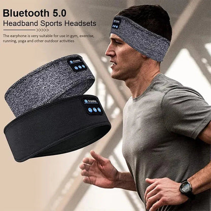 Bluetooth 5.0 sleep and sports headband with wireless speakers