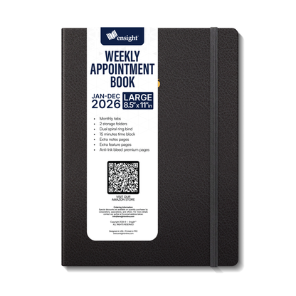 Medical Professional Leather Planner 2025-2026 - Healthcare Scheduling & Clinical Documentation