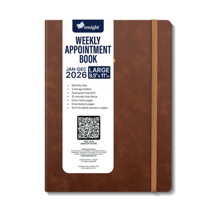 Medical Professional Leather Planner 2025-2026 - Healthcare Scheduling & Clinical Documentation