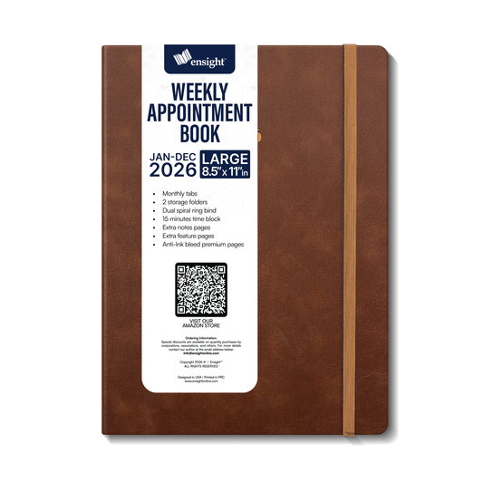 Medical Professional Leather Planner 2025-2026 - Healthcare Scheduling & Clinical Documentation