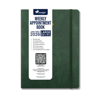 Medical Professional Leather Planner 2025-2026 - Healthcare Scheduling & Clinical Documentation