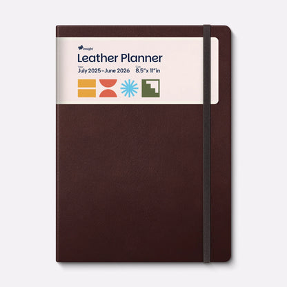 Leather Planner 2025-2026 - Healthcare Scheduling & Clinical Documentation