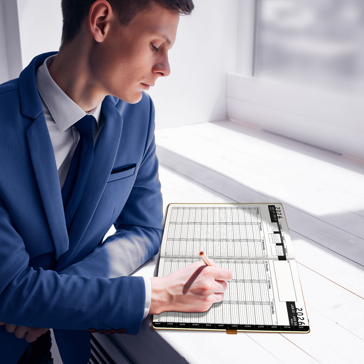 Medical Professional Leather Planner 2025-2026 - Healthcare Scheduling & Clinical Documentation