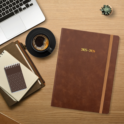 Medical Professional Leather Planner 2025-2026 - Healthcare Scheduling & Clinical Documentation